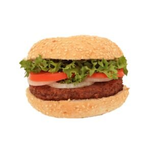 Classic Beef Burger with Lettuce and Tomato