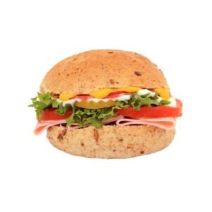 Classic Beef Burger with Lettuce and Tomato