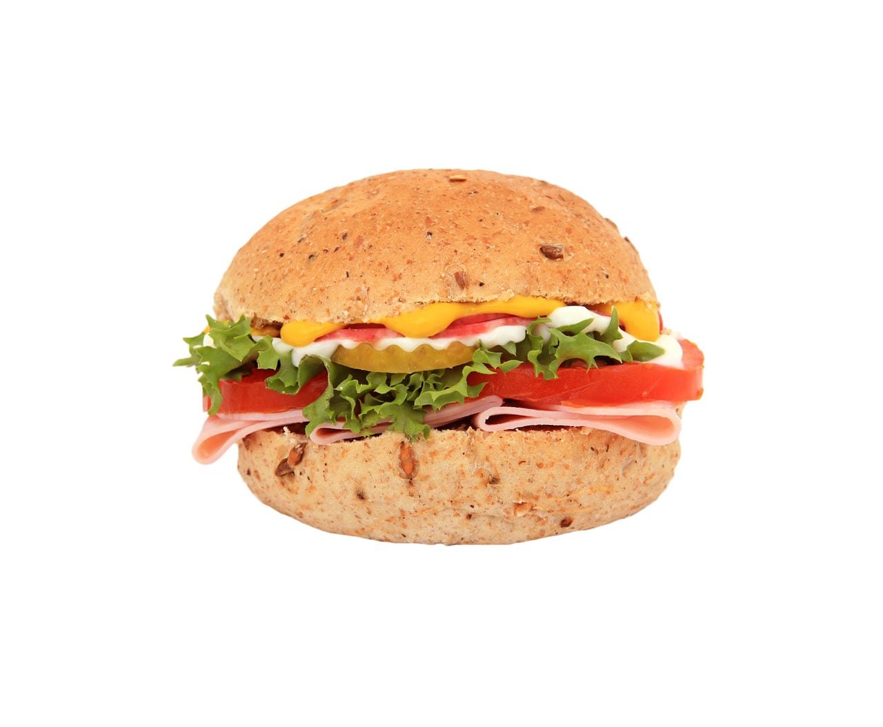Classic Beef Burger with Lettuce and Tomato