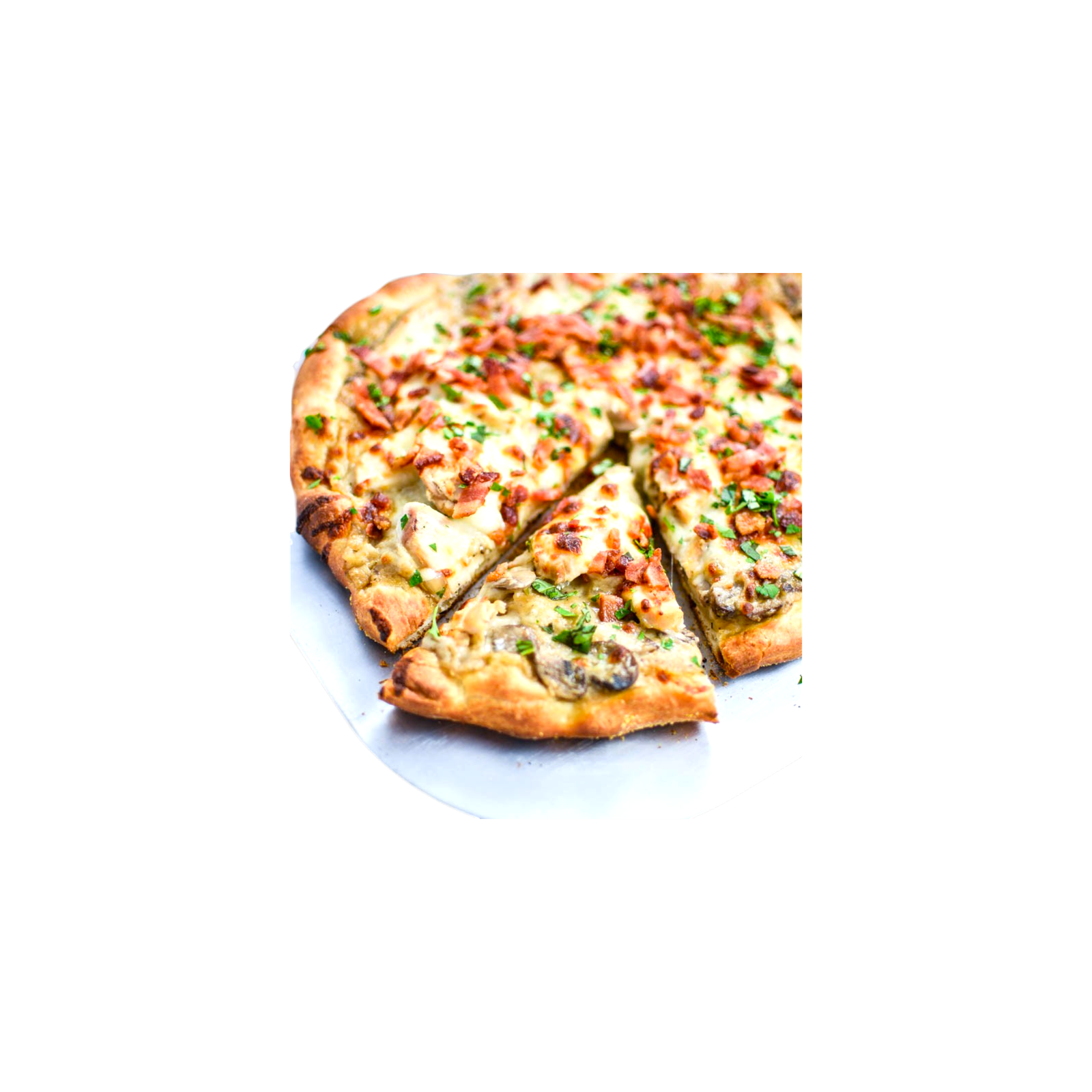 Chicken Mushroom Gourmet Pizza
