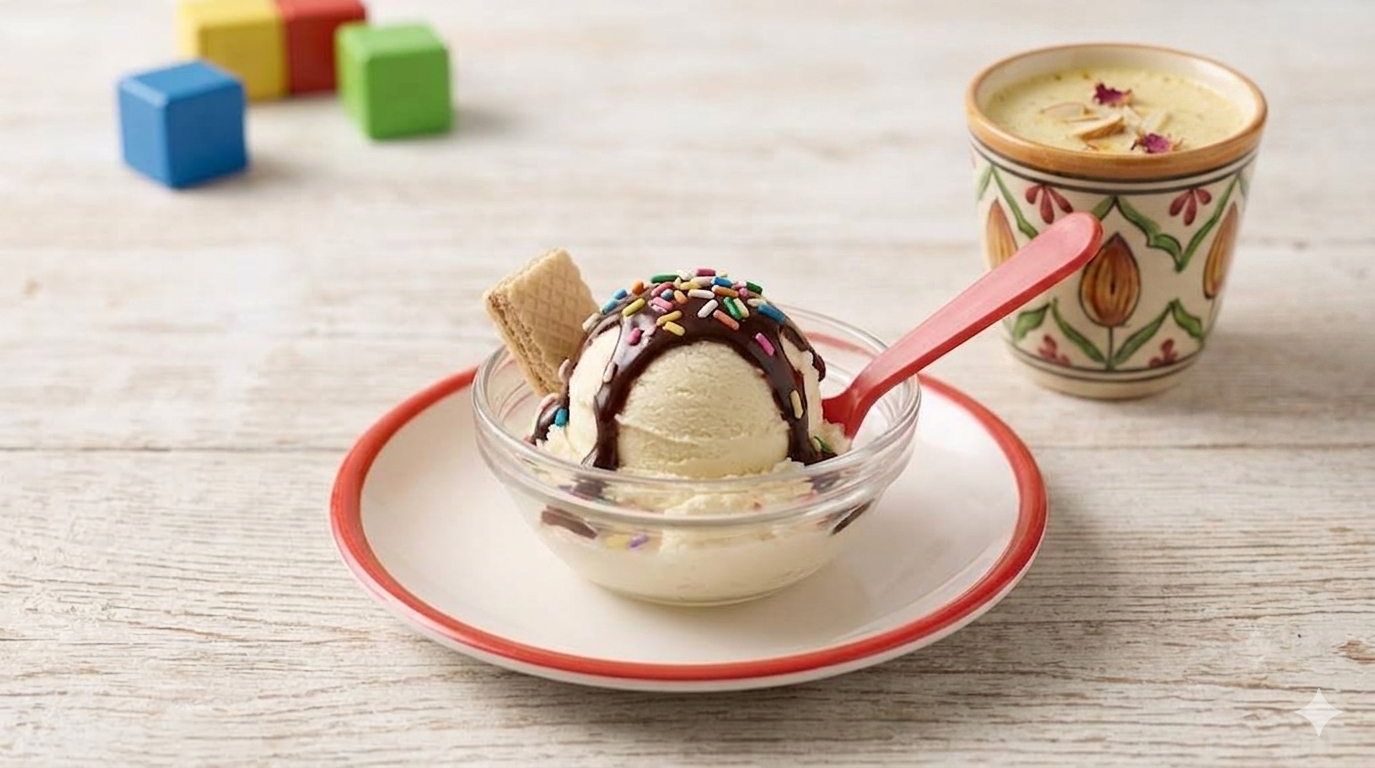 a Mini Sundae with Chocolate Drizzle